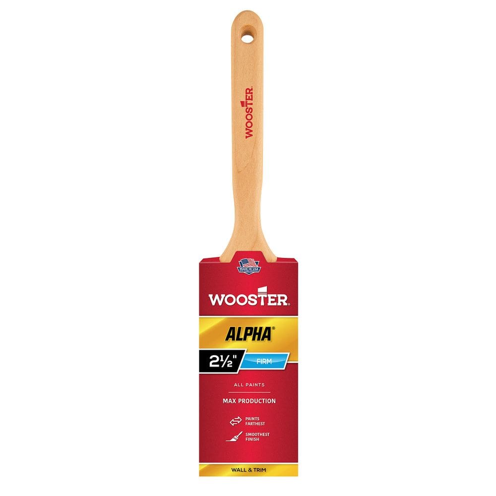 Pincel de pintura Wooster 4232-2 1/2 Firm Sash Brush 6,35 cm