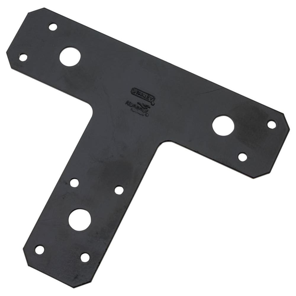 Placas T National Hardware N266-471 1161BC pretas 6x5cm