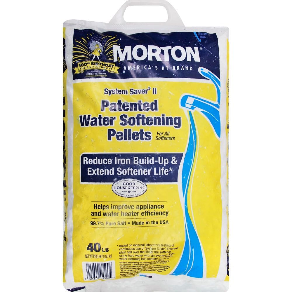 Pellets de amaciamento de água Morton System Saver II 18,1 kg