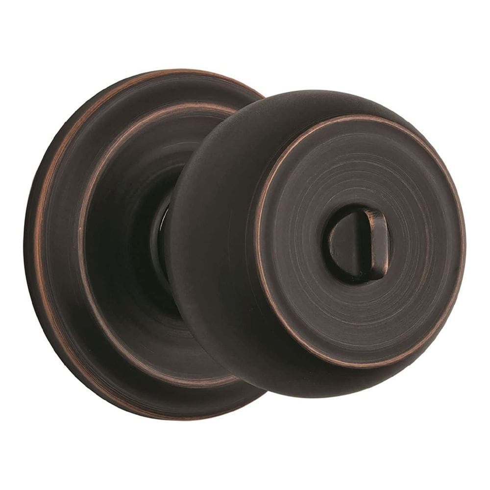 Juego de Pomos para Puerta BRINKS Stafford con Cerradura de Privacidad en Bronce Toscano