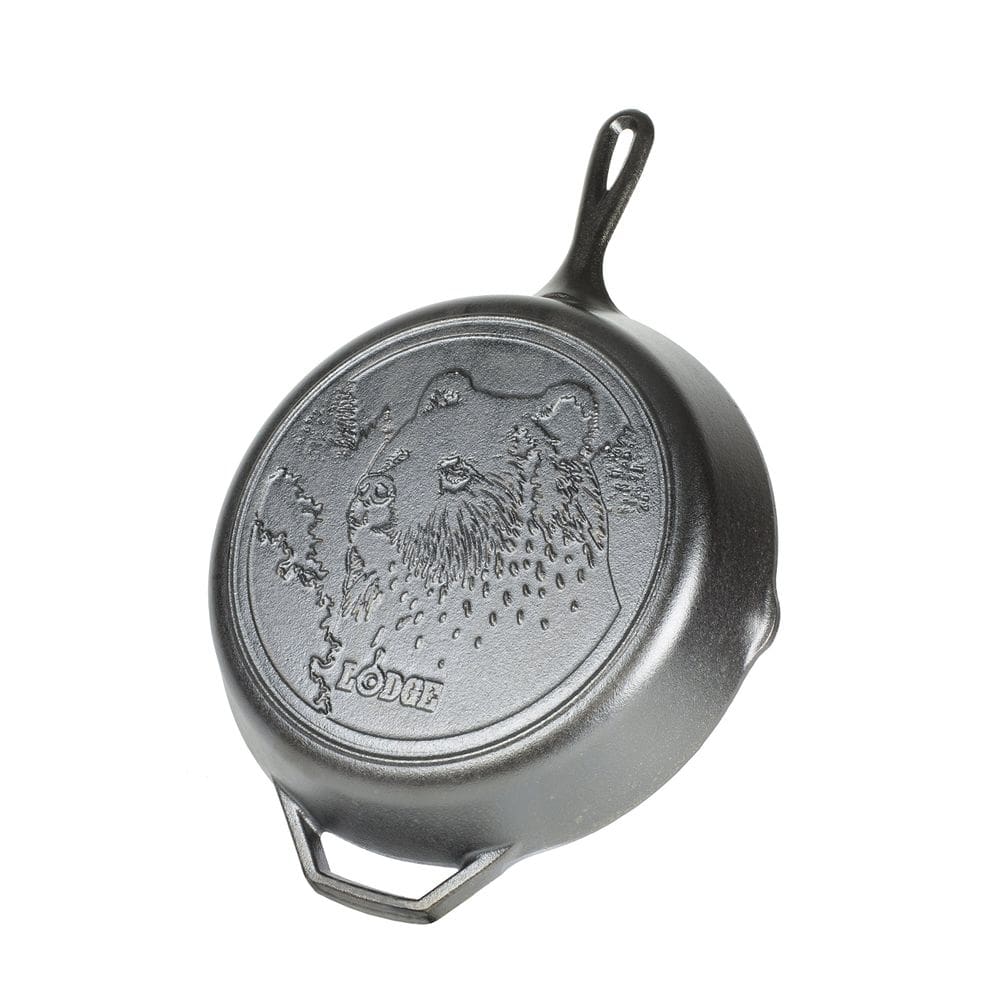 Ferro fundido Saute Fry Pan Lodge Wildlife Series 30 cm
