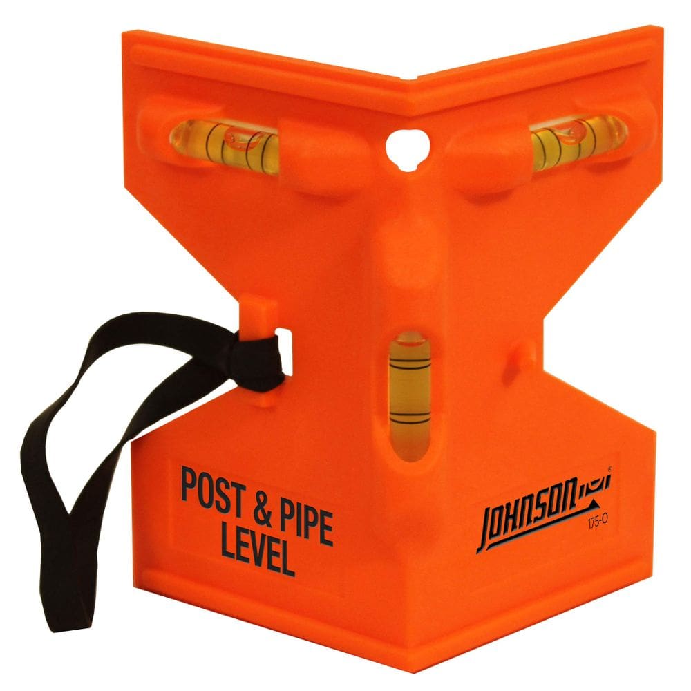 Nível de poste e tubulação Johnson 175-O Orange, 10 x 12 x 23 cm