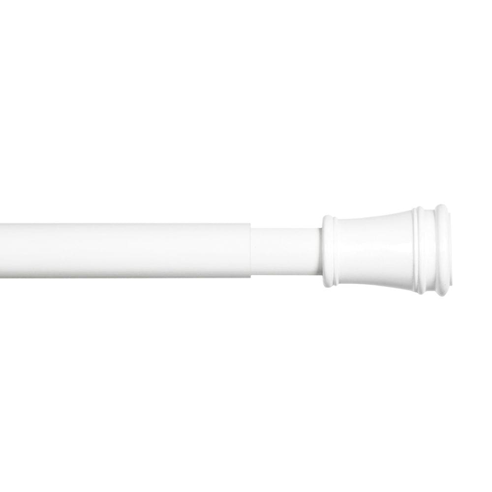 Vareta de cortina de tensão Kenney KN633 Rogers 70-120cm White Steel