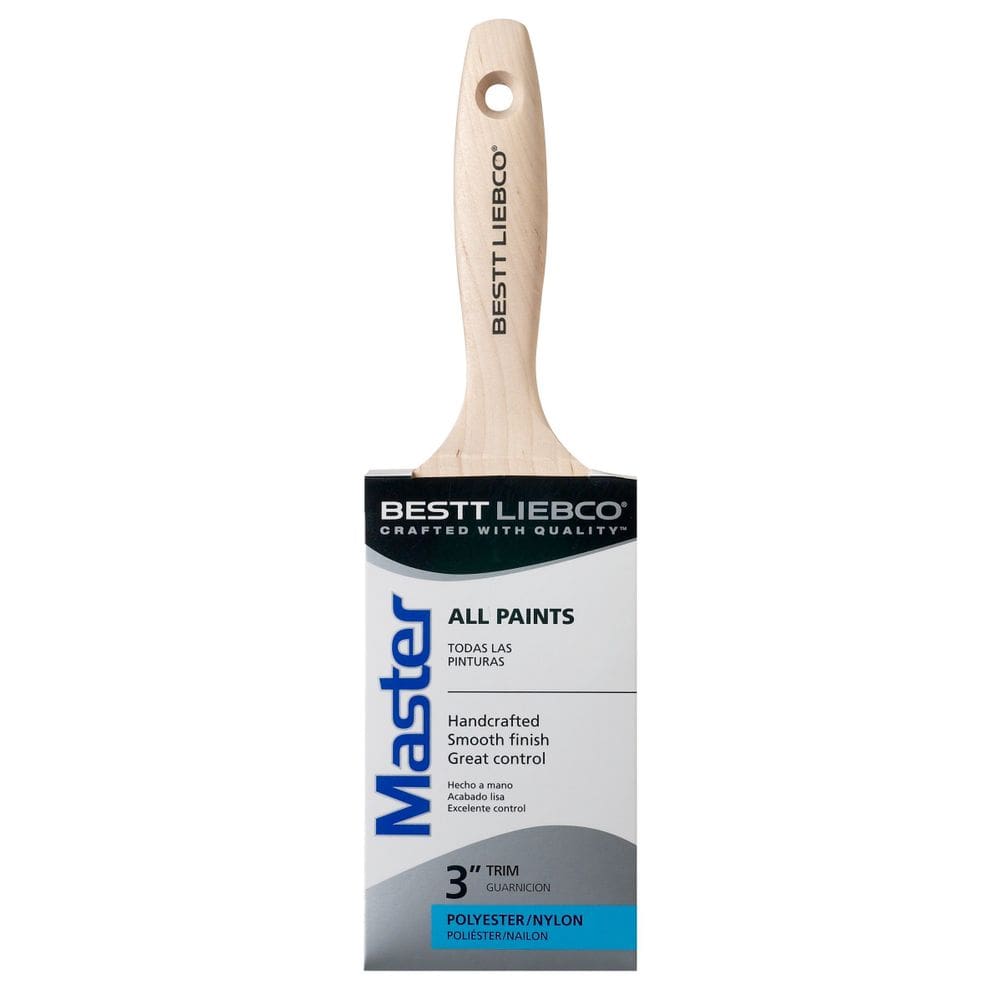 Pincel de pintura Bestt Liebco Master 7,5 cm com acabamento em poliéster/nylon