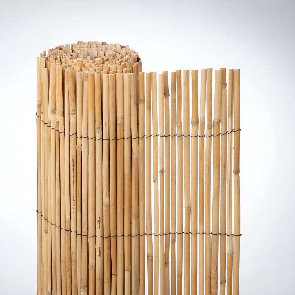 Cercado Ocultacao Bege 1x3 M Fibra Natural 80% Naterial