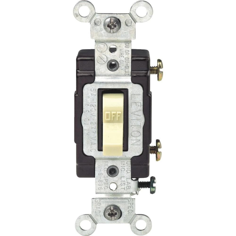 Interruptor seletor Leviton Lighted Handle 15A Ivory