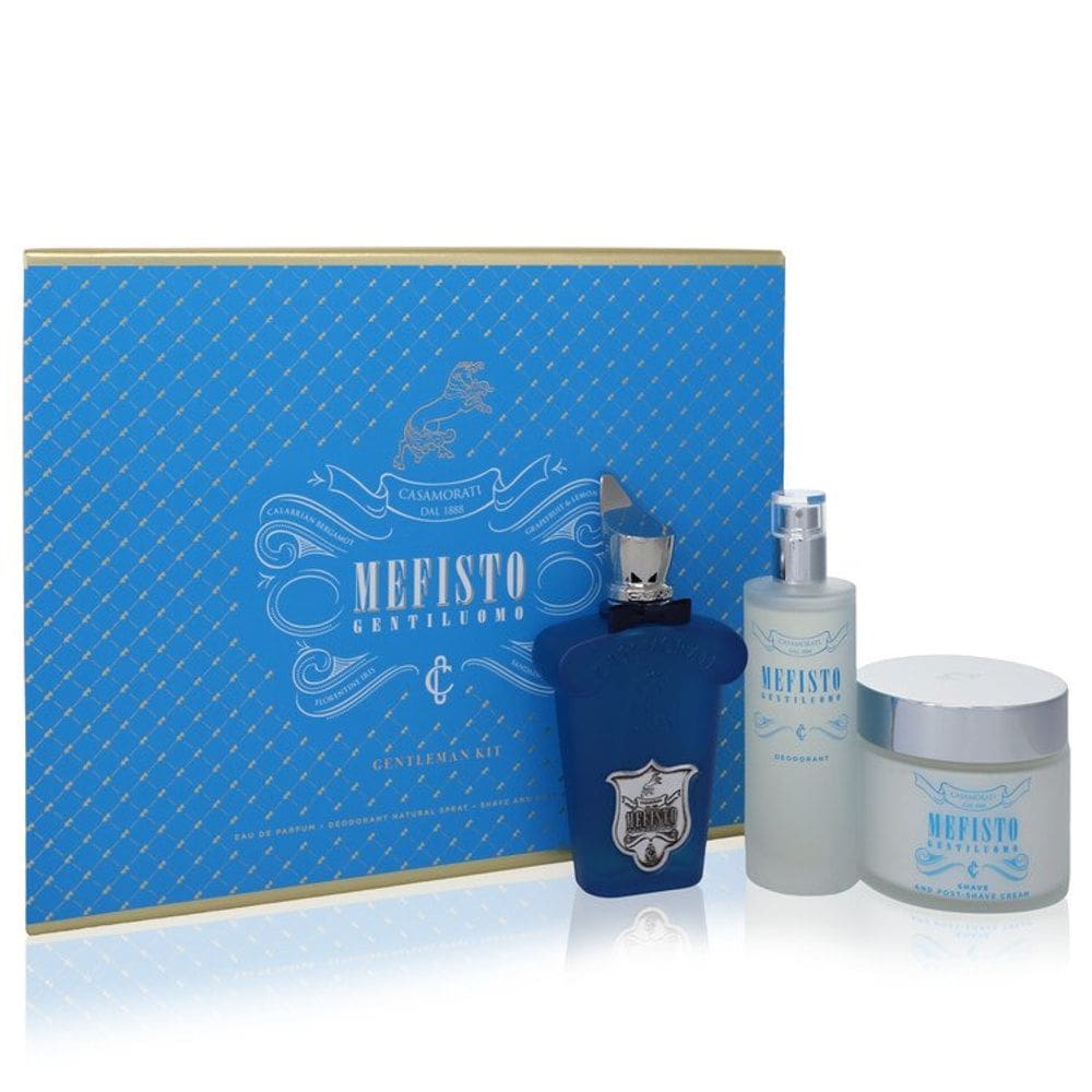 Perf.Masculino Xerjoff Mefisto Gentiluomo - Kit Presente 100 Ml Eau Parfum 100 Ml Desodorante+200 Ml Creme Pós-Barba