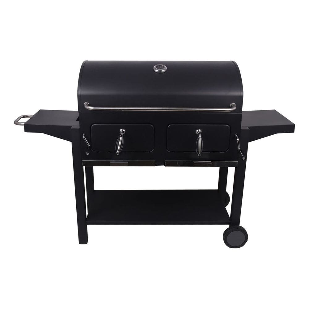 Churrasqueira Movel Carvao Grande Com Mesas Pit Smoker King