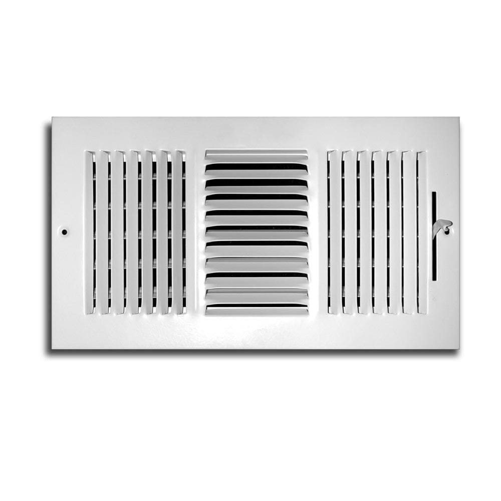 Register Grille Truaire C103M 25x15 cm Fonte tridirecional branca