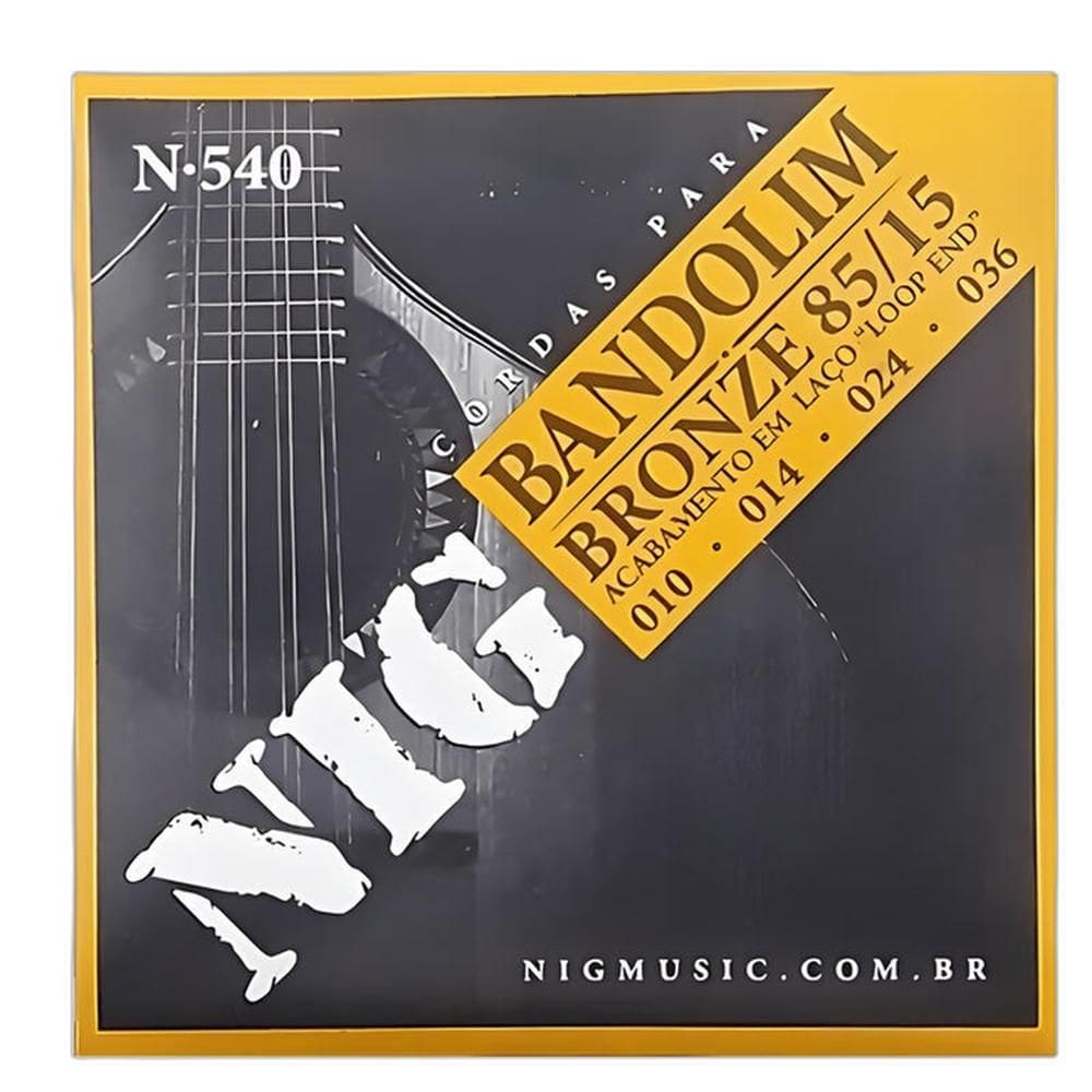 Encordoamento Nig N540 Bandolim 8 Cordas Bronze 85/15