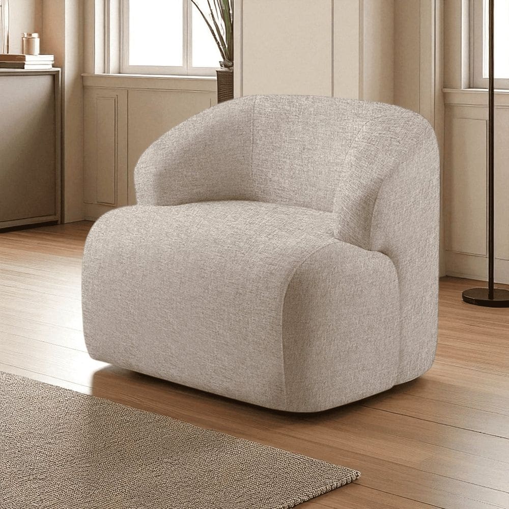 Poltrona Luxo Madeira Maciça Eucalipto Noah Cappuccino