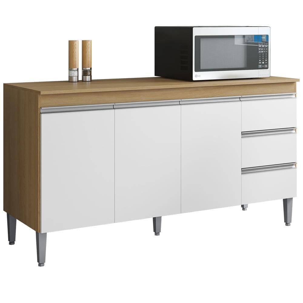 Balcao Com Tampo 3 PT 3 G 160 cm Andreia REAJL Moveis