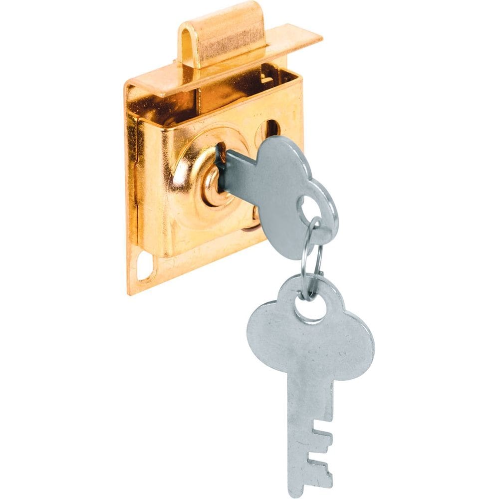 Lock Prime-Line S 4049 8 mm Bolt Throw em aço banhado a latão