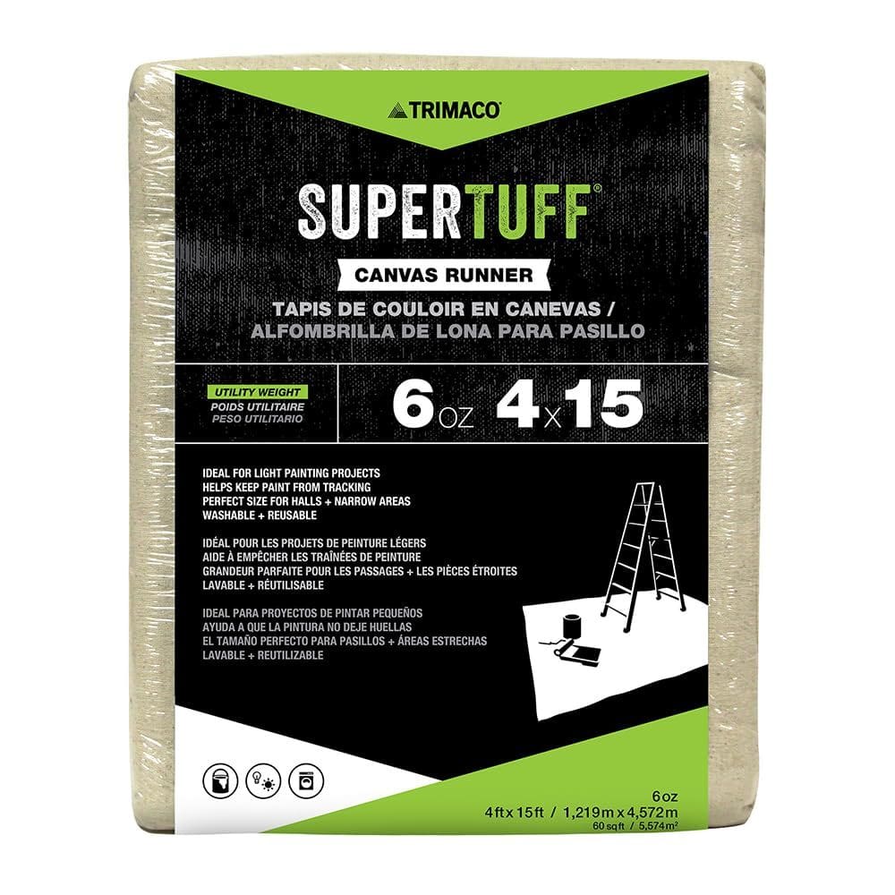 Tecido de lona Trimaco 56708 SuperTuff Utility Canvas Drop Cloth 122x457 cm