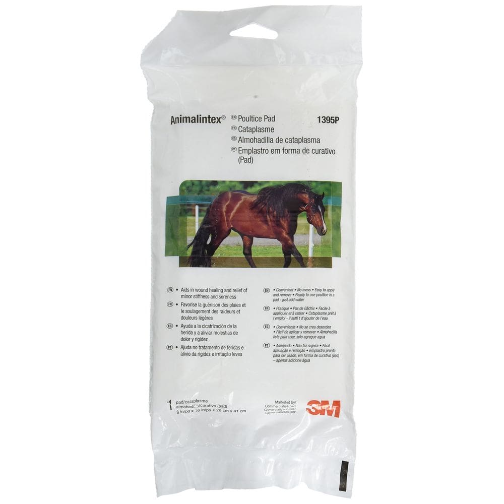 Almofada de cataplasma 3M Animalintex Hoof & Wound para cavalos 20x40cm