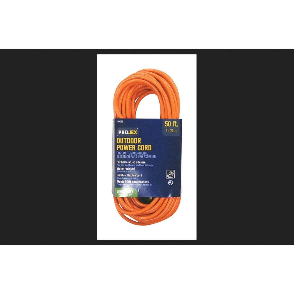 Cabo de alimentação PROJEX 16 Ga 15 m Laranja Resistente à Água