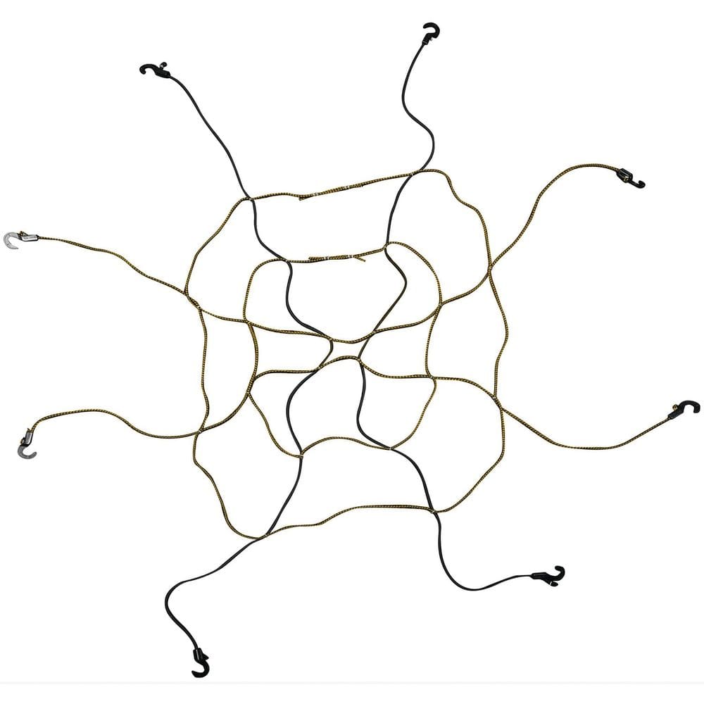 Rede de carga KEEPER 6141 com zíper ajustável 92x116 cm preto/amarelo