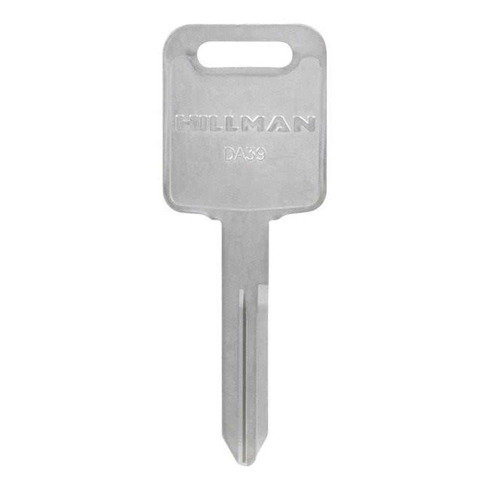 Chave automotiva em branco Hillman DA39 Nissan de dupla face