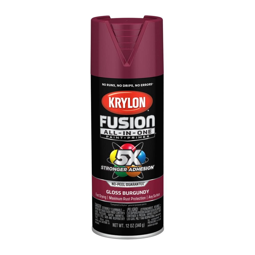Tinta spray Krylon Fusion 340g Borgonha para interior/exterior