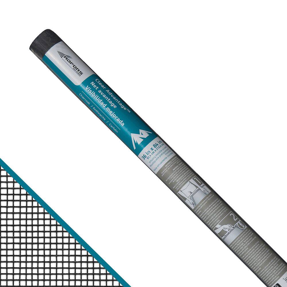 Tela de janela ADFORS 91x213 cm Carvão vegetal com maior visibilidade