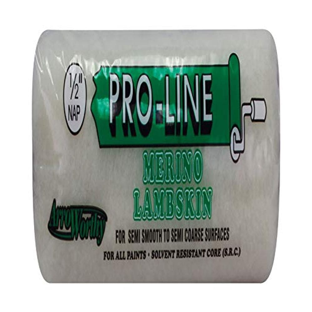 Tampa de rolo de pintura Arroworthy 9” em pele de cordeiro semi-lisa grossa