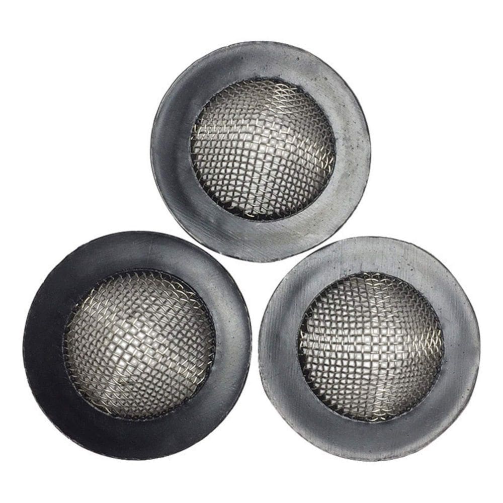 Lavadora de mangueiras de filtro de 5/8 polegadas de borracha não rosqueada, pacote com 3 unidades