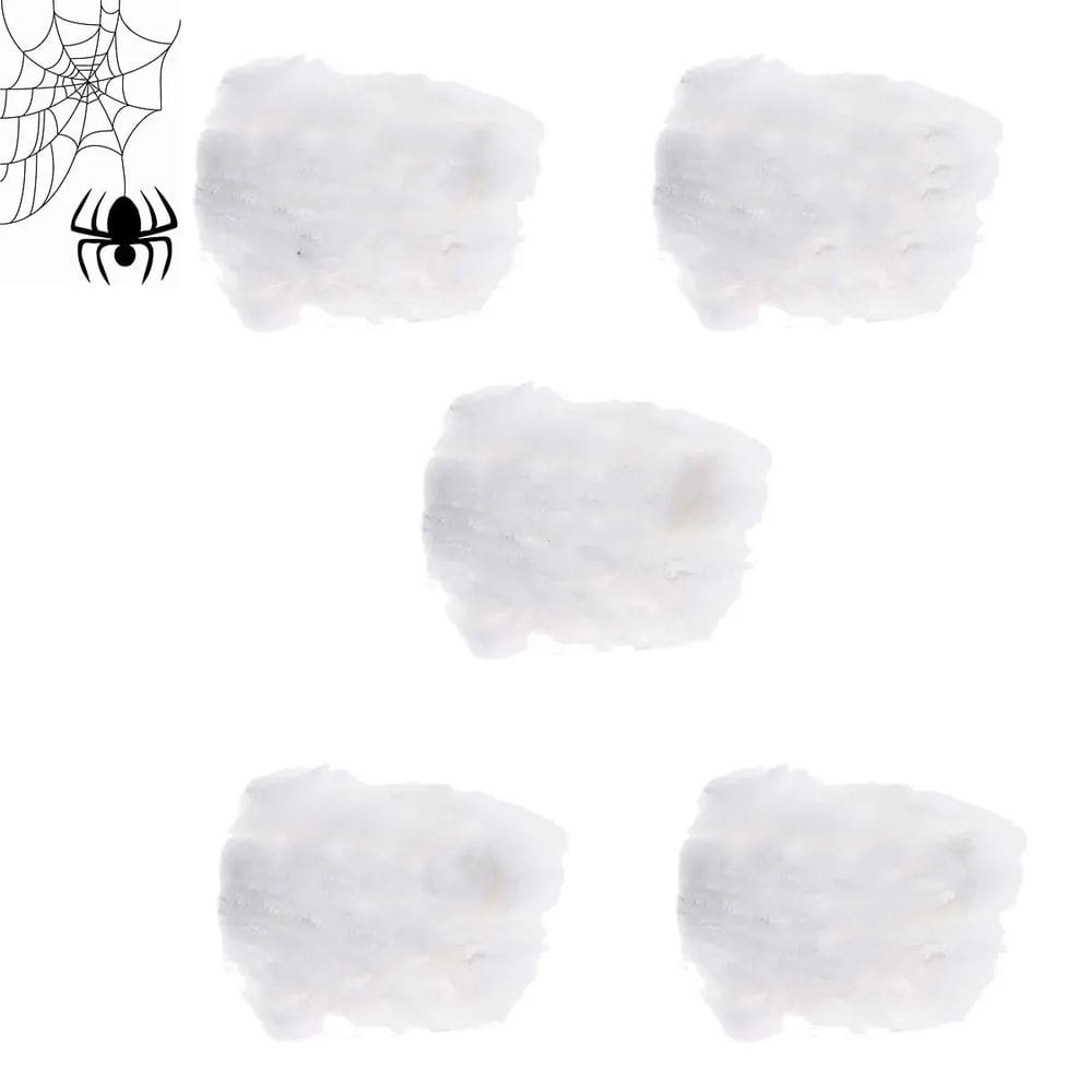 Teia de Aranha Halloween Festa Tematica Kit 5 uni Decoraçao Realista Dia das Bruxas Susto Medo Terror Enfeite