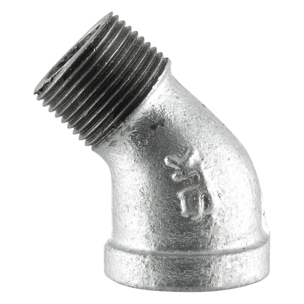 Encaixe de tubulação de mangueira LDR 311 SE45-14 Galvanizado 45° Cotovelo 1/4”