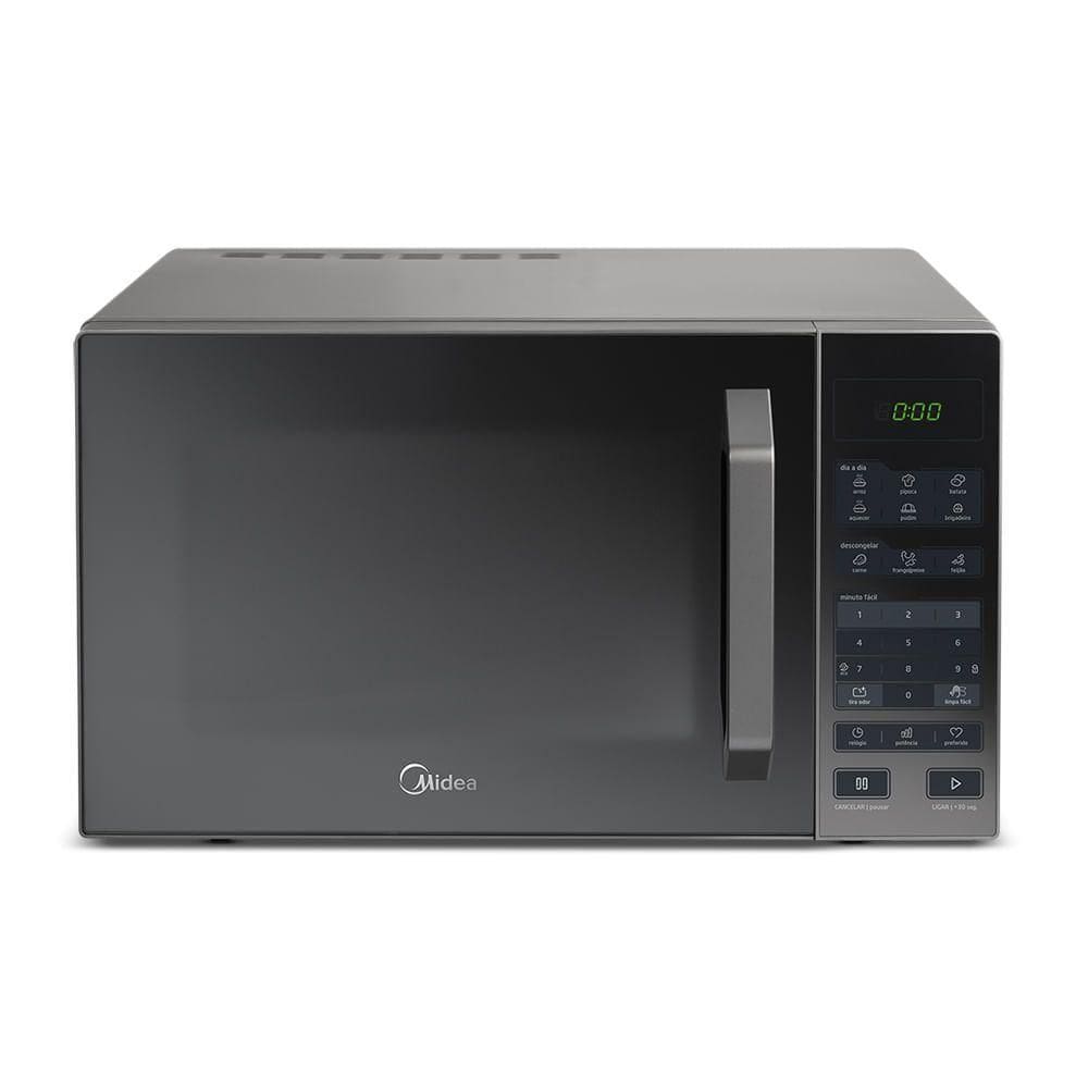 Micro-ondas Midea 27L Prata Porta Espelhada Smartplate MXSA27S1 127v