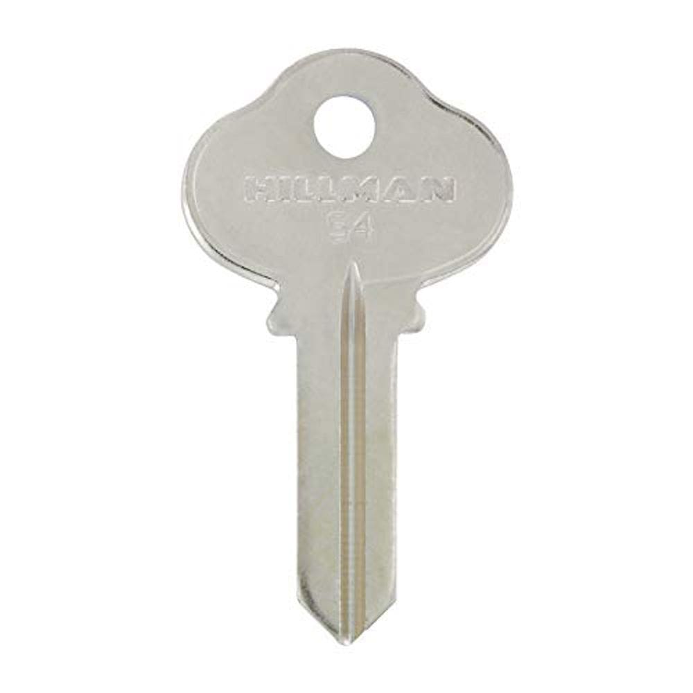 Estojo Key Blank HILLMAN 124 S4 de face única com 4
