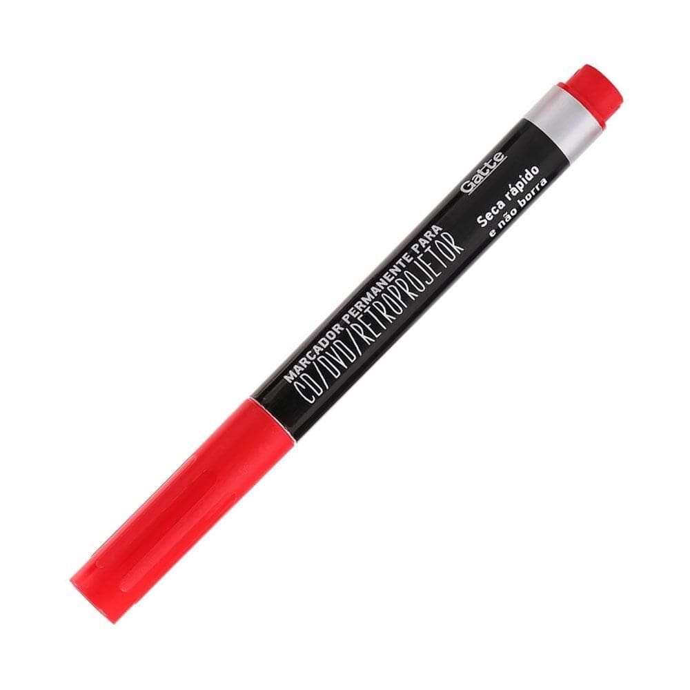 Pincel para retroprojetor 2mm Vermelho - Gatte
