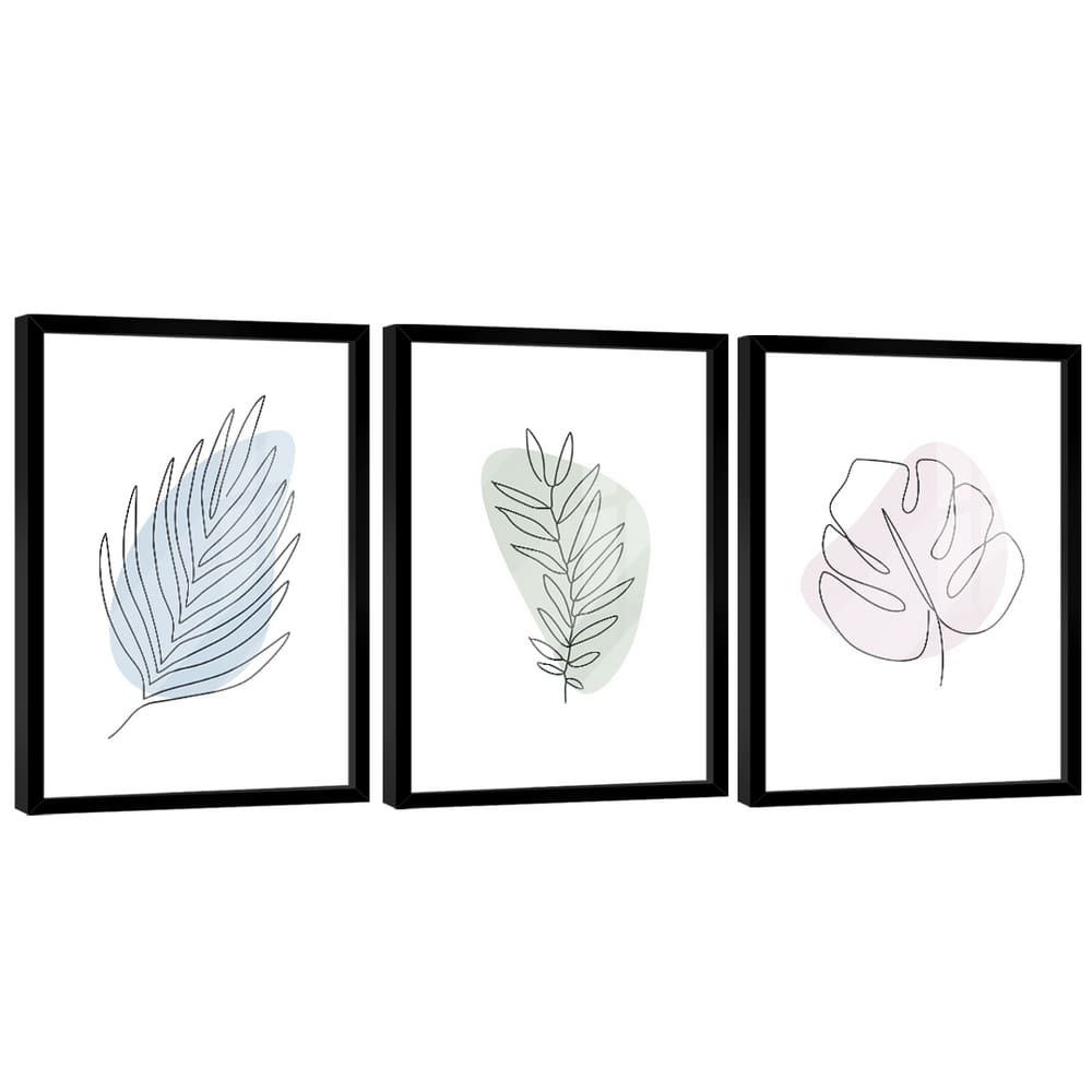 Quadro Decorativo Minimalista Abstrato Floral