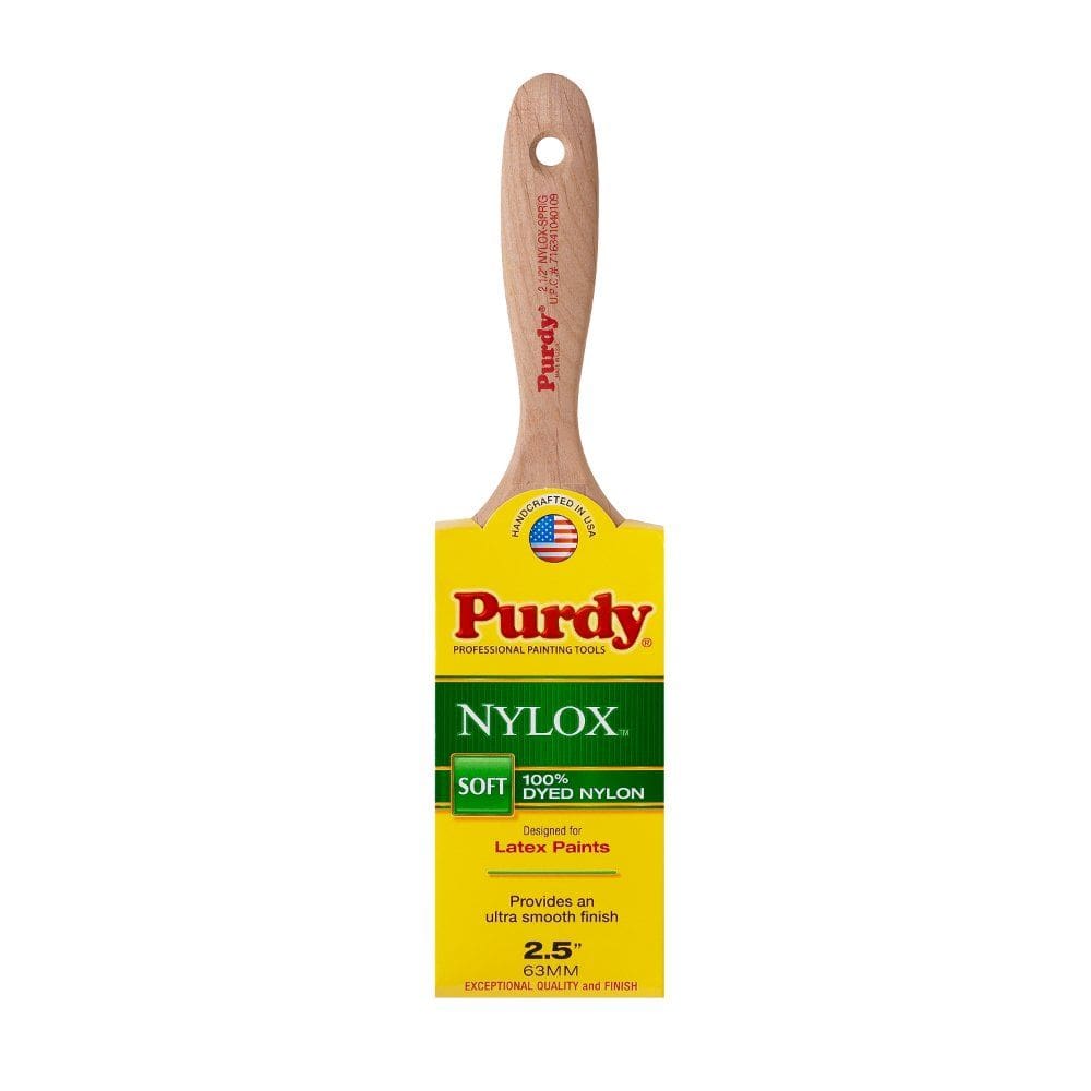 Pincel de pintura Purdy Nylox Series Sprig Flat Trim 2,5 cm