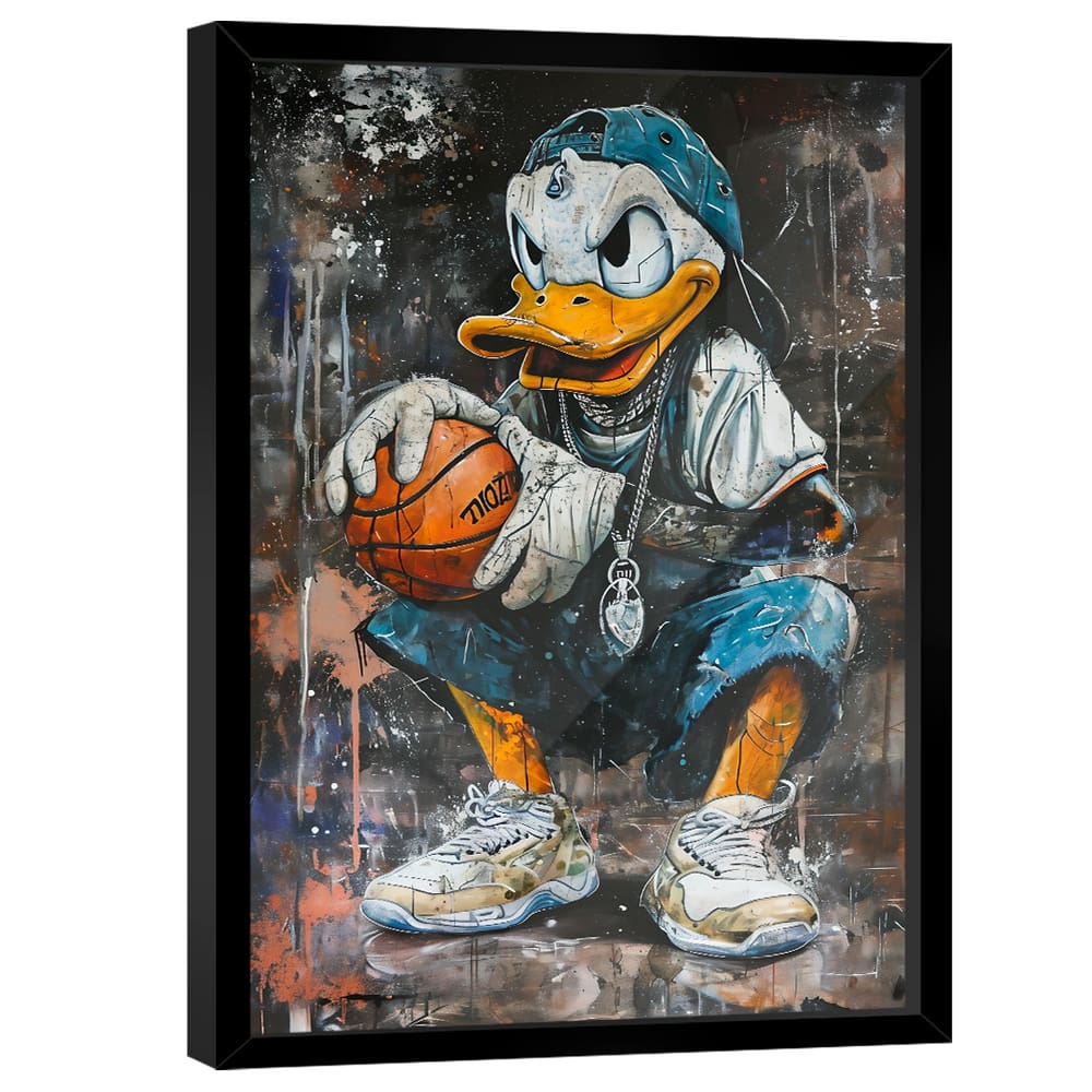 Quadro Decorativo Donald Basquete