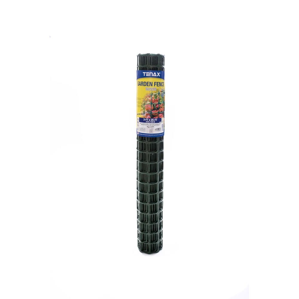 Cerca de jardim Tenax 91x762 cm Malha verde à prova de ferrugem