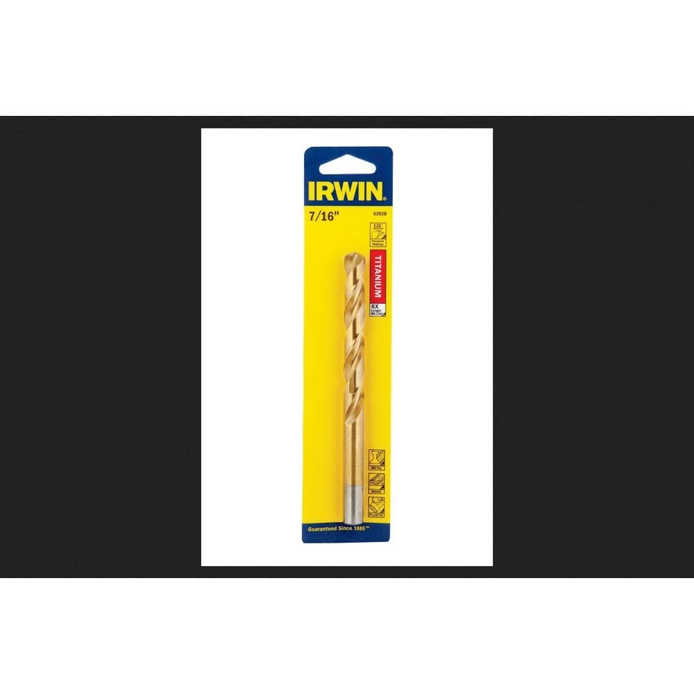 Broca IRWIN 7/16” de diâmetro x 14 cm de aço de alta velocidade