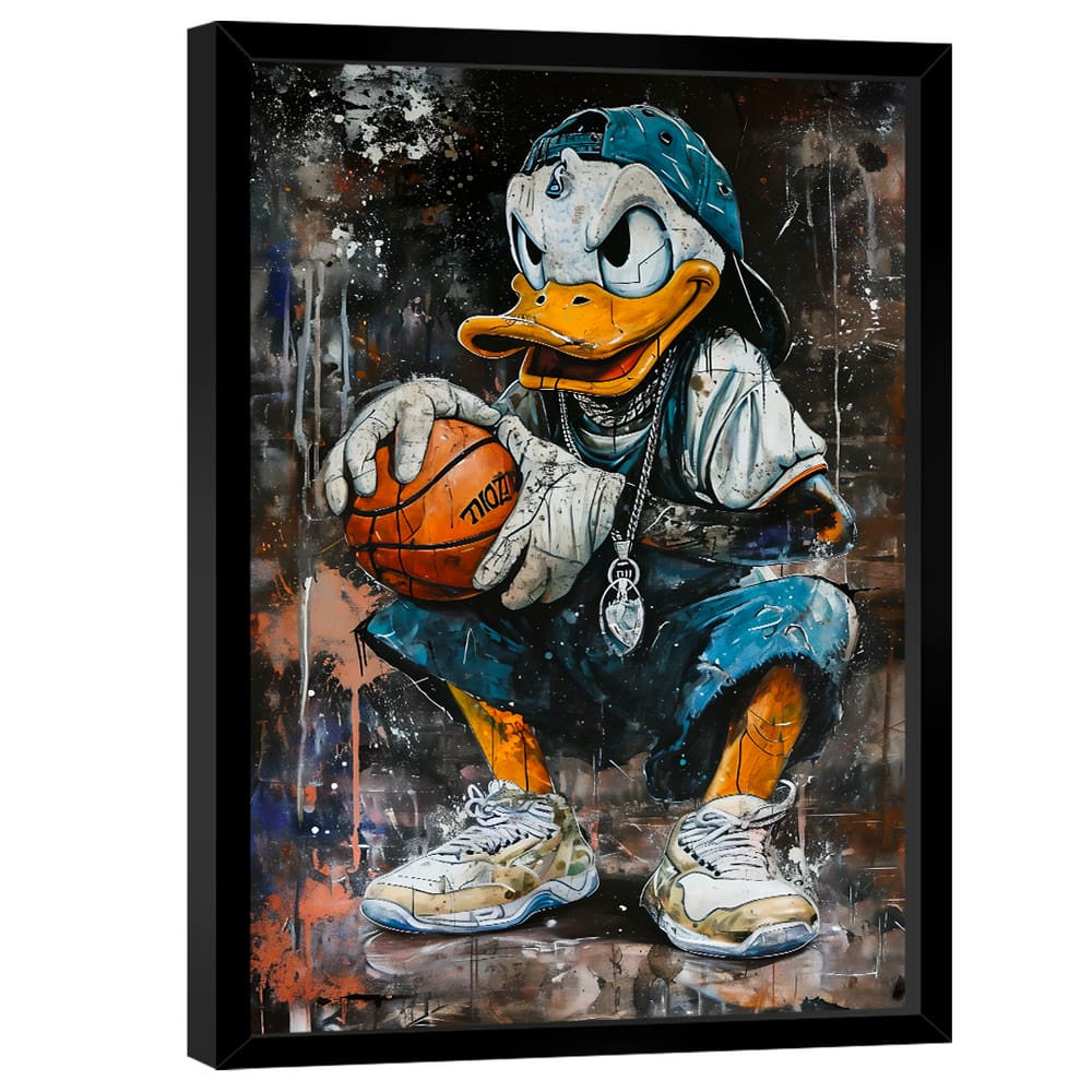 Quadro Decorativo Donald Basquete