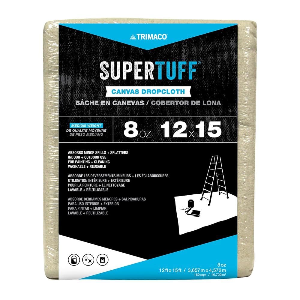 Tecido de lona Drop Trimaco SuperTuff 3,7 x 4,6 m 8 onças