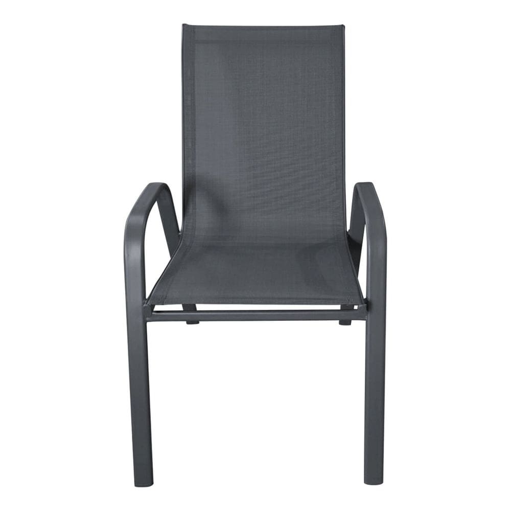 Cadeira Jardim Aco 92x54 Cm Jundiai Cinza Escuro