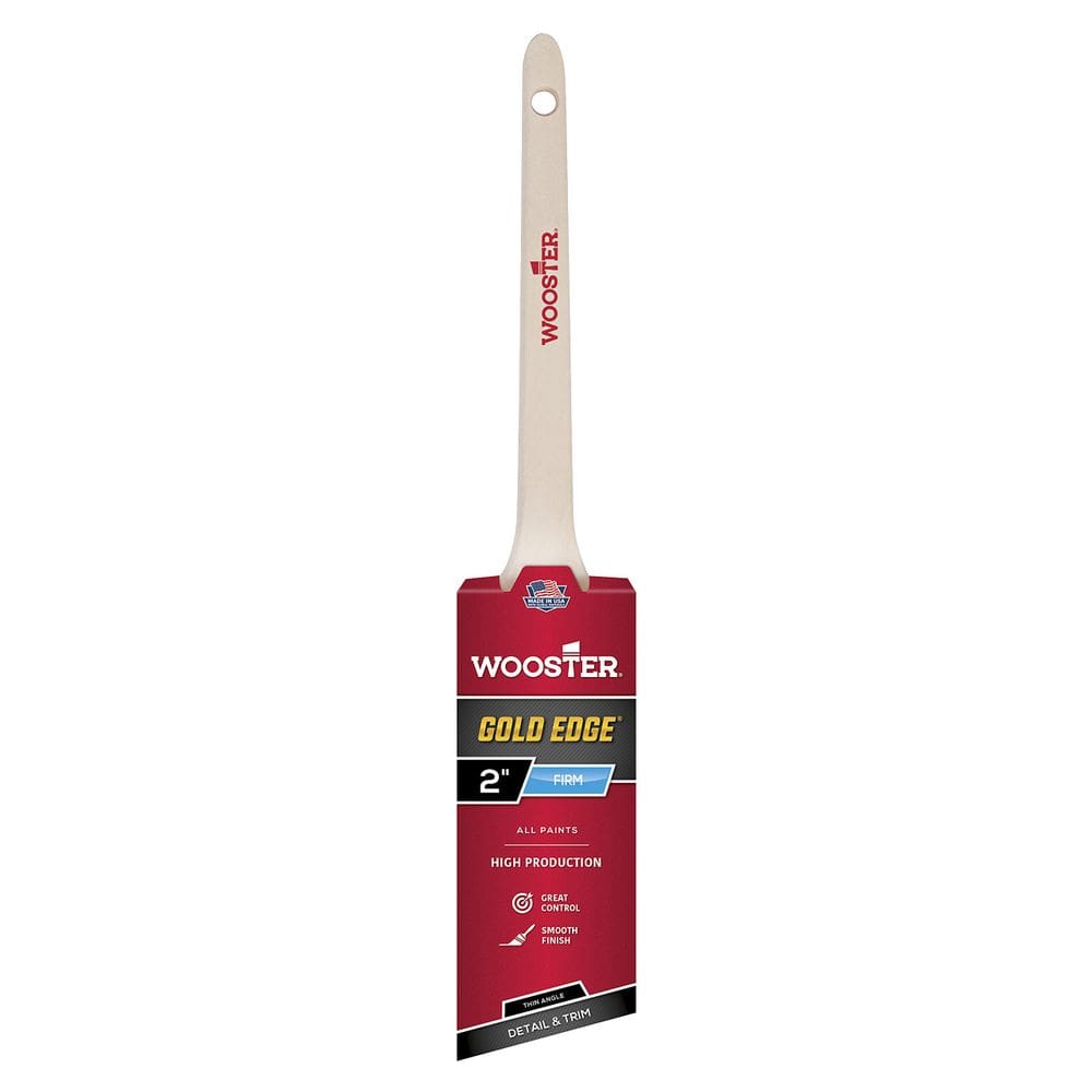 Pincel de pintura Wooster 5234 Gold Edge de 5 cm de ângulo fino