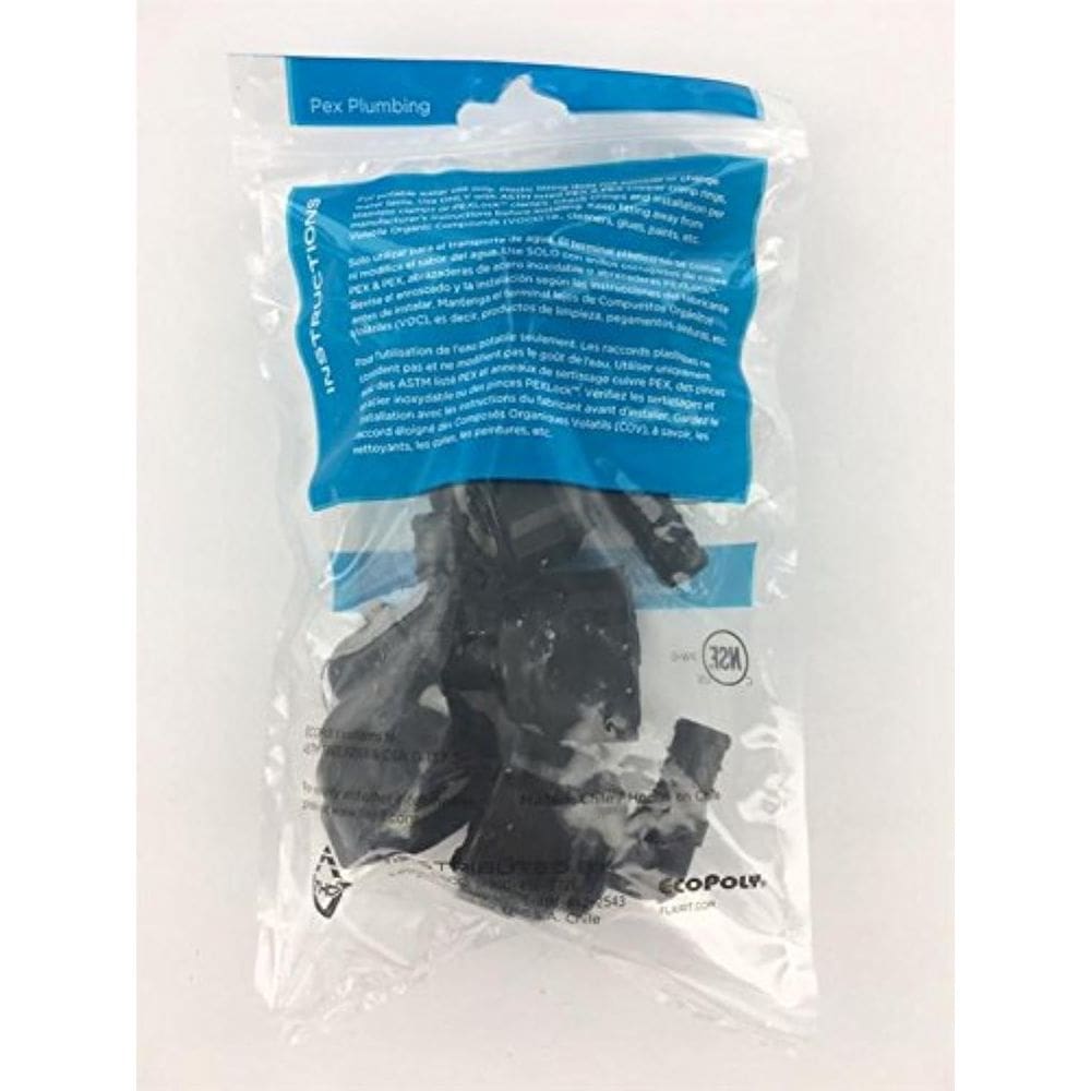 Cotovelo de plástico Ecopoly 32811 SWV com crimpagem FPT de 1/2 “x 3/4”, pacote com 5