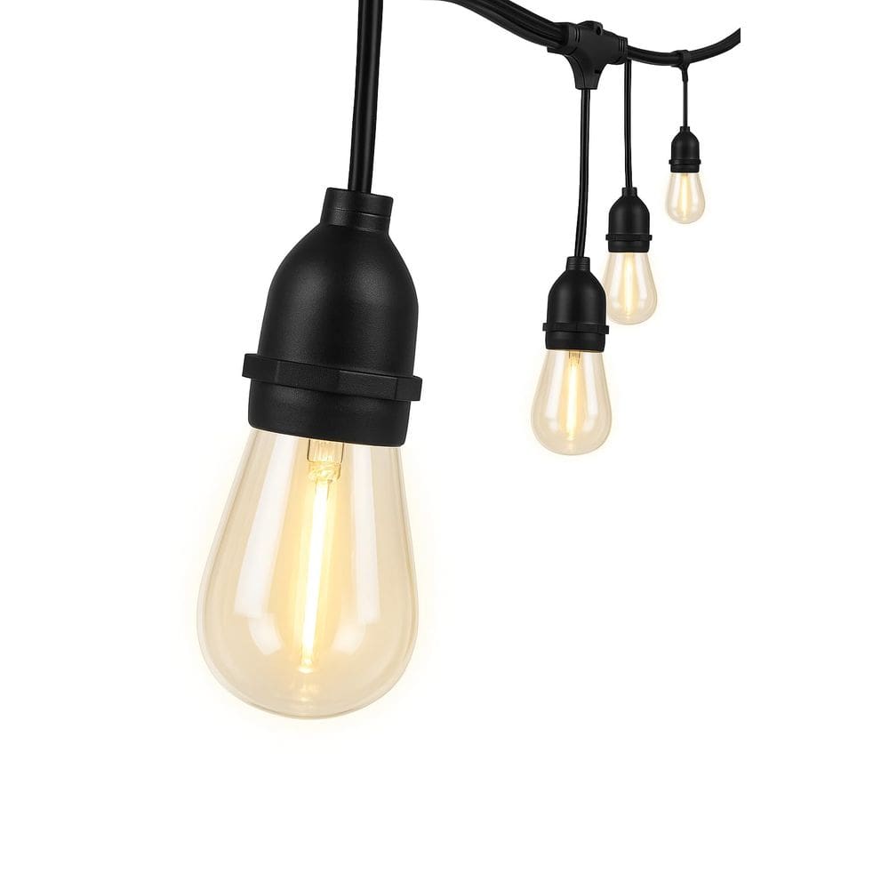 Luzes de corda LED Feit Electric de 20 pés com 10 soquetes e 12 lâmpadas