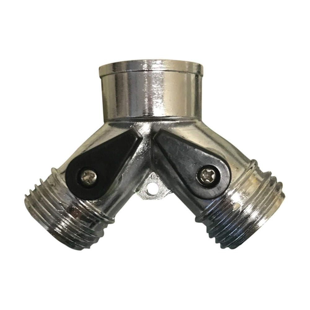 Conector de mangueira Rugg 3/4 em zinco rosqueado Y com fechos