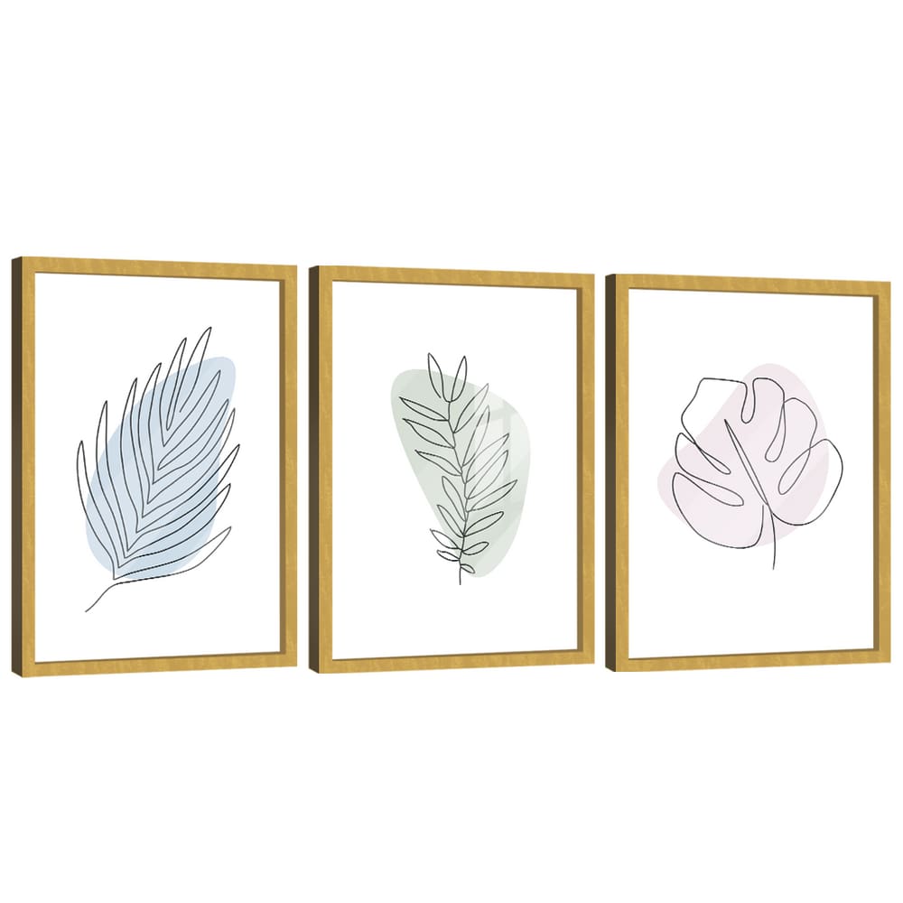 Quadro Decorativo Minimalista Abstrato Floral