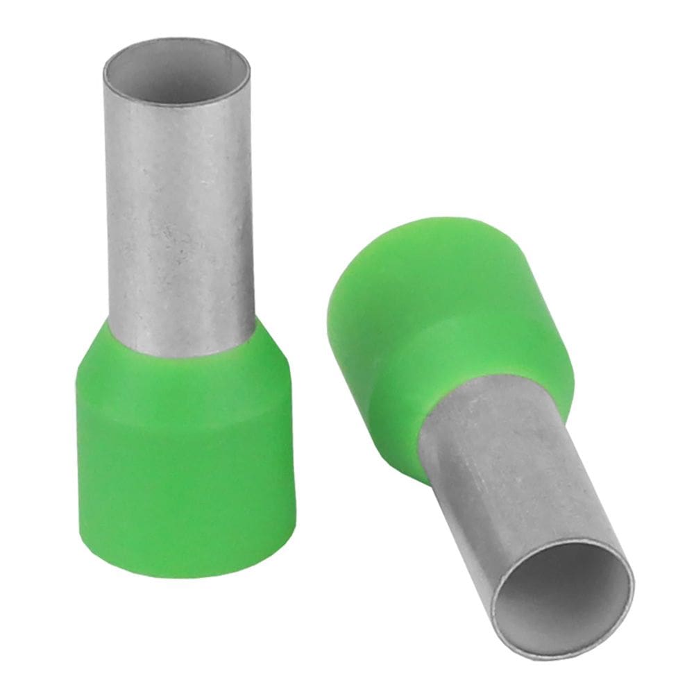 Wire Ferrule Pacer Green 6 AWG 12 mm de comprimento, pacote com 10