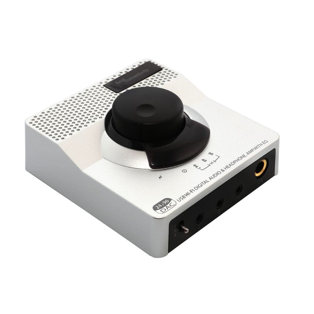 Amplificador de fone de ouvido Syba USB DAC de 24 bits e 96 kHz EQ SD-DAC63118