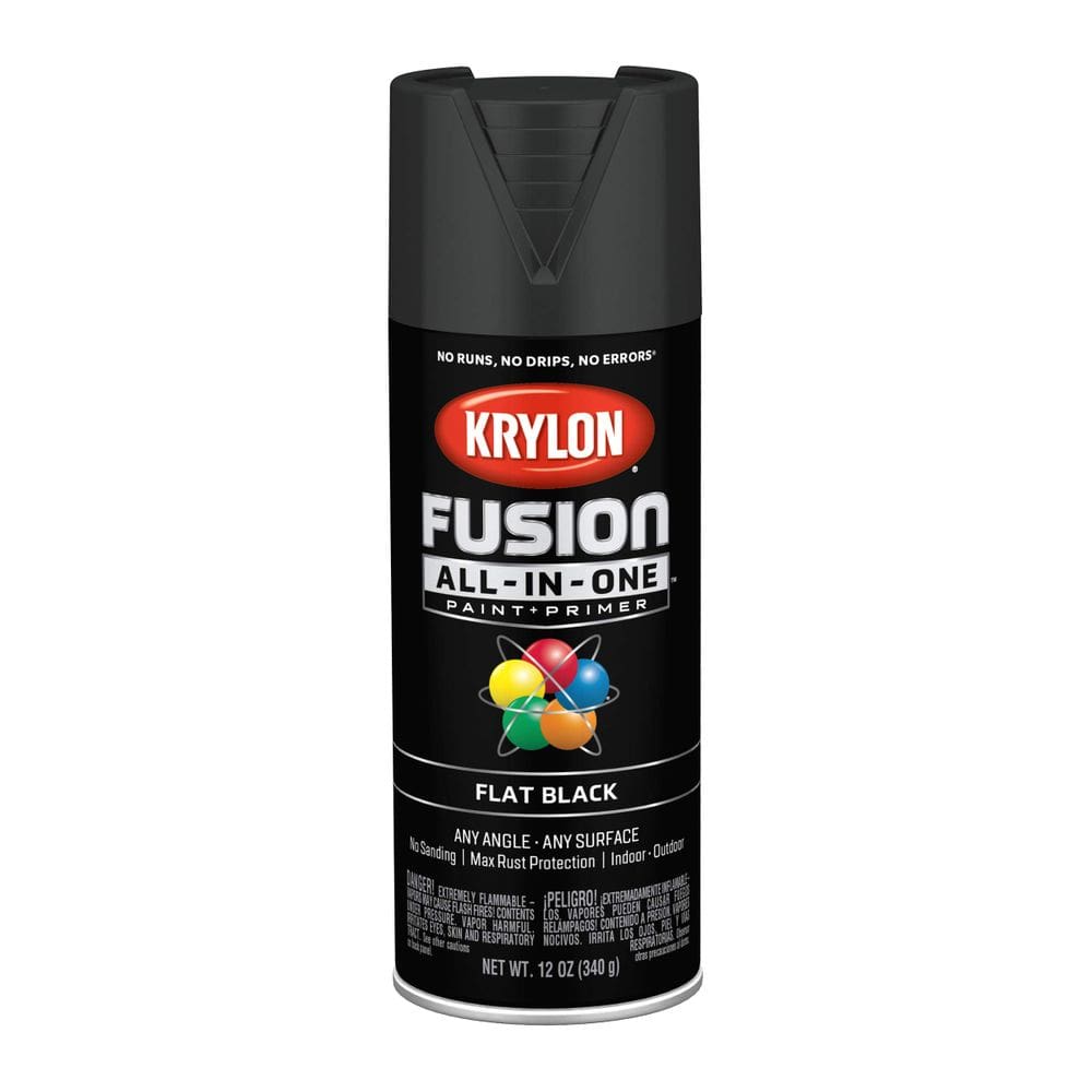 Tinta spray Krylon Fusion All-In-One Adesivo 355 ml preto