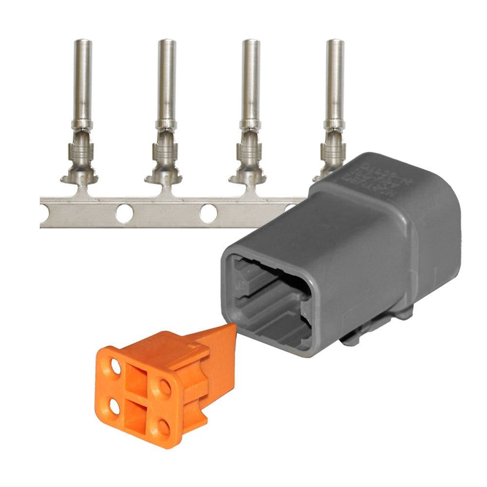 Kit de reparo Pacer DTP Deutsch Plug 14-12 AWG (4 posições)