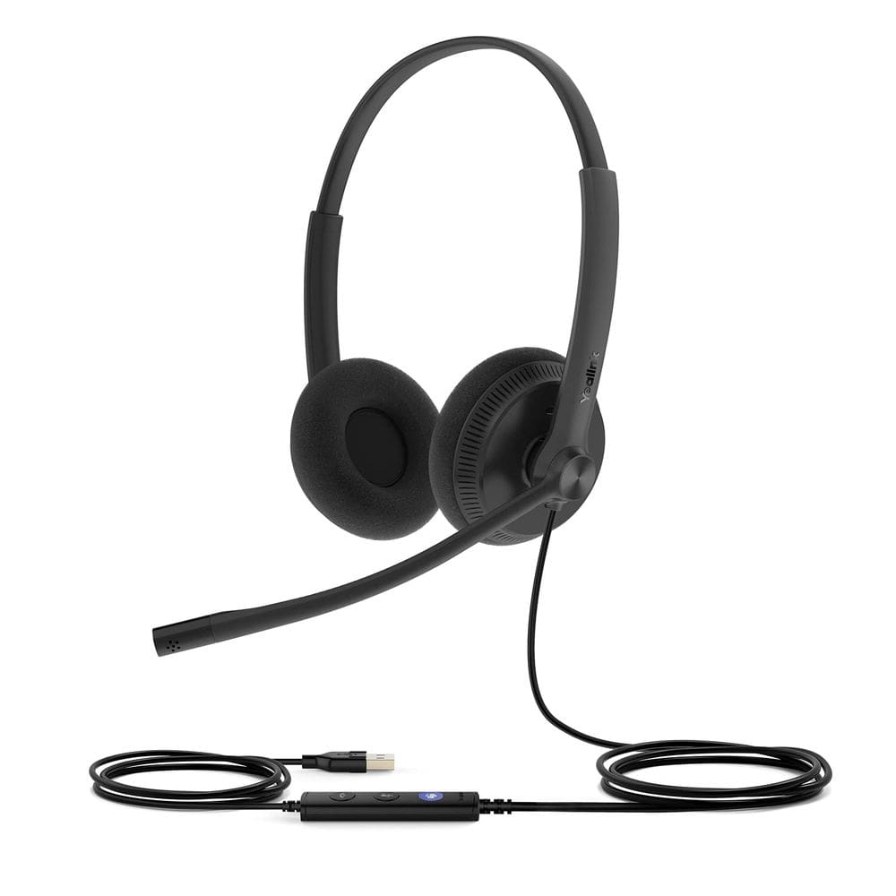 Fone de ouvido telefônico Yealink UH34 USB com fio para computador PC