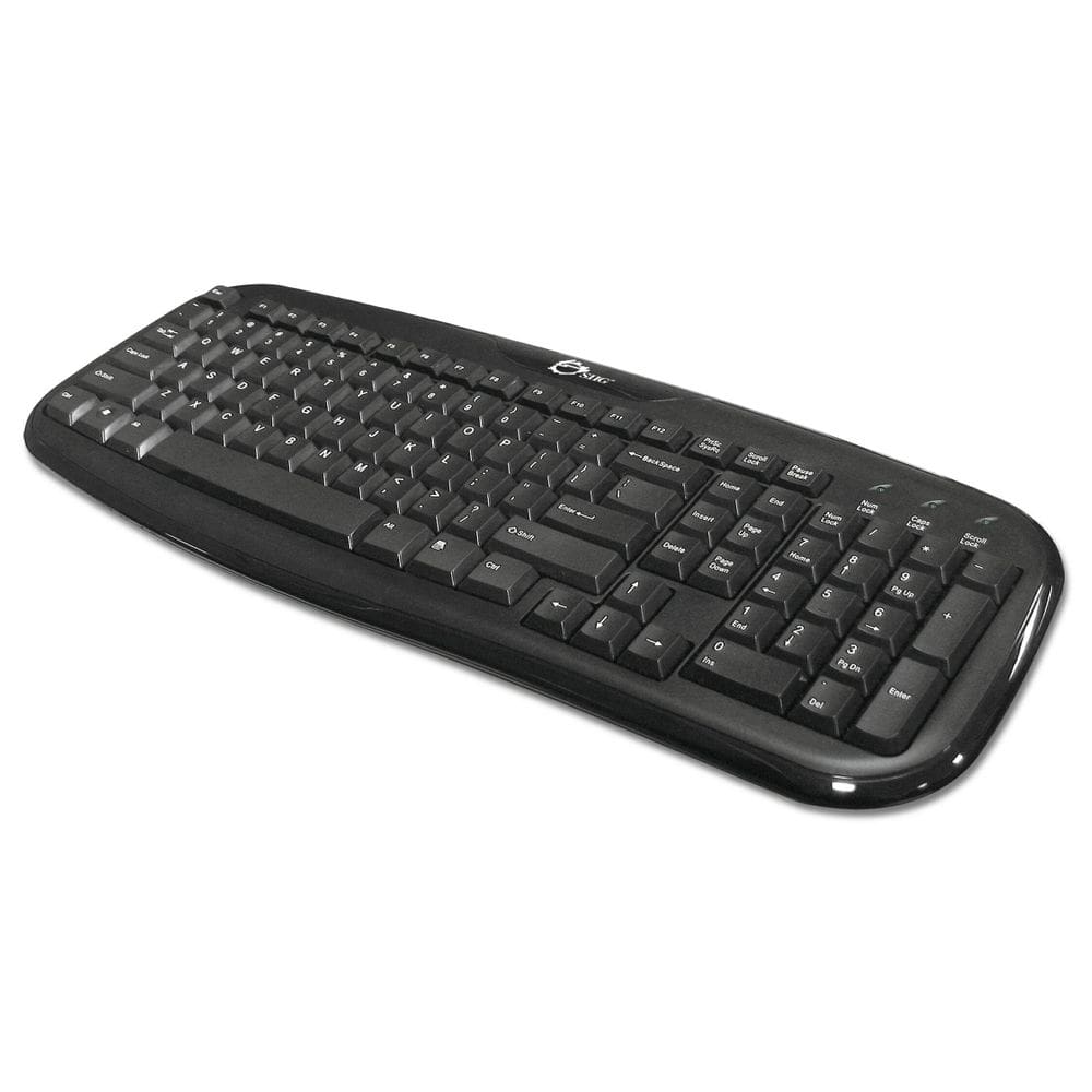 Teclado SIIG JK-US0012-S1 USB 1.1 resistente à água preto